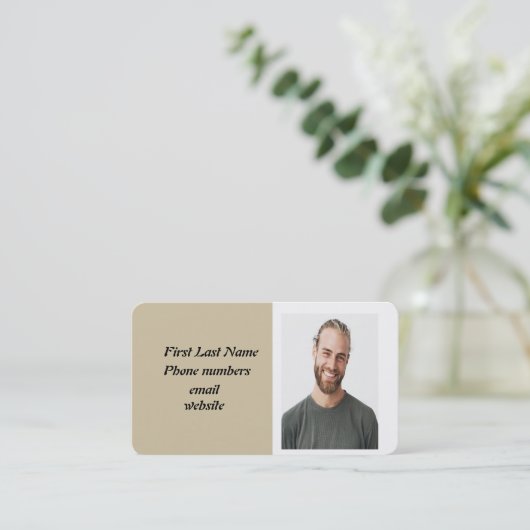 個人用カスタムフォトウルフトーテム 名刺 (スタンド正面)