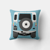 個人用カスタムブルーランドローバーシリーズ3クッショ クッション (裏面)