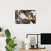 個人用カルペディエム光沢のあるリンゴの木の花 ポスター (ホームオフィス)