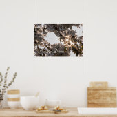 個人用カルペディエム光沢のあるリンゴの木の花 ポスター (キッチン)