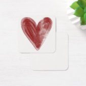 個人用シンプルノートの、赤、水色ハート (デスク)