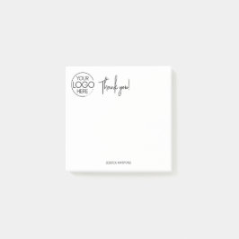 個人用シンプル文房具ありがとうホワイト ポストイット