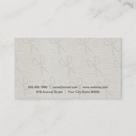 個人用スタイリストサロンツールパターン 名刺 (裏面)