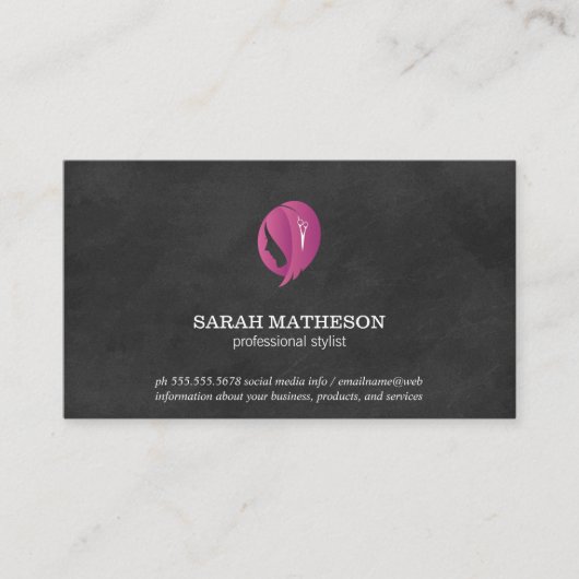 個人用スタイリストボトルスプレーサロンシアーズ 名刺 (正面)