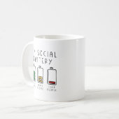 個人用ソーシャルバッテリ コーヒーマグカップ (正面左)