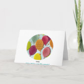 個人用ハッピーバースデーの吹き出し カード (裏面)