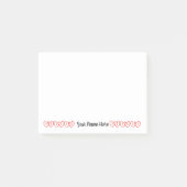 個人用ハートメモ帳 ポストイット (正面)