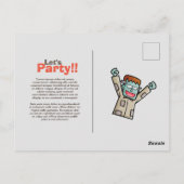 個人用パーティーフランケンシュタインはがき ポストカード (裏面)