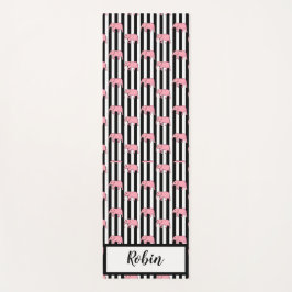 個人用ピンクの象のパターン ヨガマット