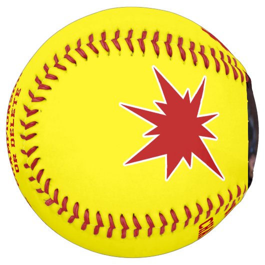 個人用フォトソフトボールシニアナイトギフトアイディア ソフトボール (正面左)