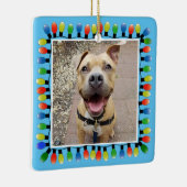 個人用フォトパーティーライトブルー両面 セラミックオーナメント (右)