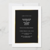 個人用フォトモダン金ゴールド枠 | 結婚s 招待状 (裏面)