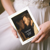 個人用フォトモダン金ゴールド枠 | 結婚s 招待状