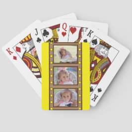 個人用フォトレトロフィルムストリップイエロー トランプ