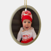 個人用フォト金ゴールドオーナメント セラミックオーナメント (右)