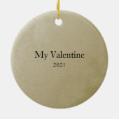 個人用フォト金ゴールドオーナメント セラミックオーナメント (裏面)