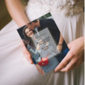 個人用フォト金ゴールドフレーム結婚式招待状 招待状