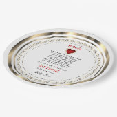 個人用プレート – 友人、家族など ペーパープレート (アングル)