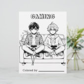 個人用ページの色子供へ付け | アニメゲーマー10代の若者 (スタンド正面)