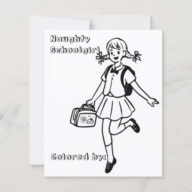 個人用ページの色子供へ付け | アニメスクールガール (正面)