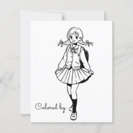 個人用ページの色子供へ付け | アニメスクールガール