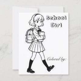 個人用ページの色子供へ付け | アニメスクールガール