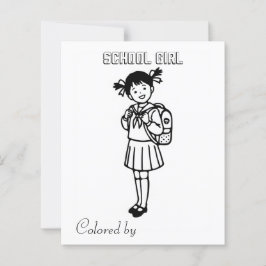 個人用ページの色子供へ付け | アニメスクールガール