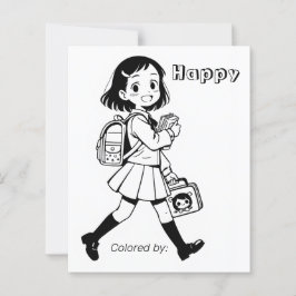 個人用ページの色子供へ付け | アニメスクールガール