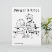 個人用ページの色子供へ付け | アニメボーイバーガー&フライ (スタンド正面)