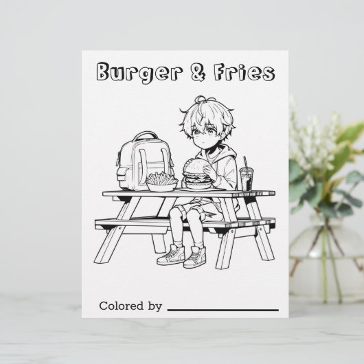 個人用ページの色子供へ付け | アニメボーイバーガー&フライ (スタンド正面)