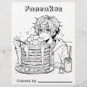 個人用ページの色子供へ付け | アニメボーイ食べズパンケーキ (正面)