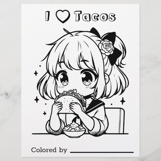 個人用ページの色子供へ付け | タコス・アニメ・ガール大好き (正面)