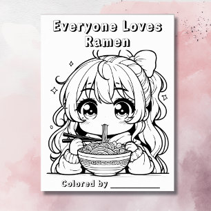 個人用ページの色 アニメガール食べラーメン ポスター