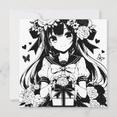 個人用ページの色 | アニメ誕生日for Her カード (正面)