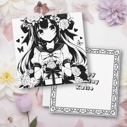 個人用ページの色 | アニメ誕生日for Her カード