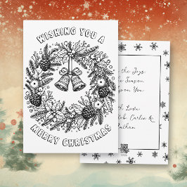 個人用ページの色 | クリスマスリース シーズンカード