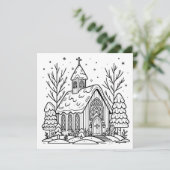 個人用ページの色 | クリスマス教会 シーズンカード (スタンド正面)