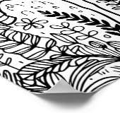 個人用ページの色 | 魔法の森の中のユニコーン ポスター (角)