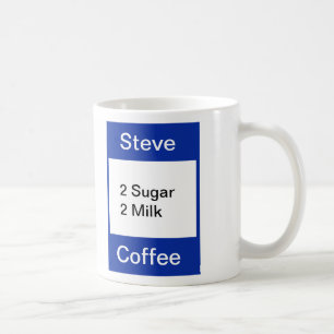 個人用マグカップ – 青 コーヒーマグカップ