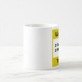 個人用マグカップ – 黄 コーヒーマグカップ (中央)