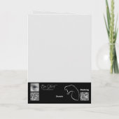 個人用メルカトおもしろい誕生日フォトアート&メッセージ カード (裏面)