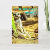 個人用メルカトおもしろい誕生日フォトアート&メッセージ カード (正面)