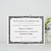 個人用モダンに設定する完了証明書 (スタンド正面)