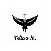 個人用ライブラリ芸術的バードヘロン ラバースタンプ (インプリント)