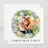 *～*個人用写企業の真AP20ホリデーパーティー  招待状 (正面/裏面)