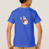 個人用冬雪だるまTシャツ Tシャツ (裏面)