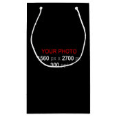 個人用創造の小さな写真抱き枕 スモールペーパーバッグ (裏面)