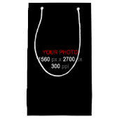 個人用創造の小さな写真抱き枕 スモールペーパーバッグ (正面)