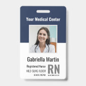 個人用医療従事者写真IDカード バッジ (表面)