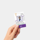 個人用医療従事者IDバッジ + バーコード バッジ (手持ち)